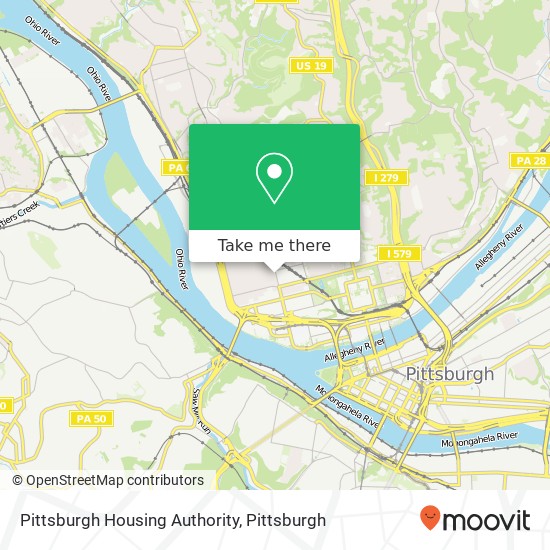 Pittsburgh Housing Authority map