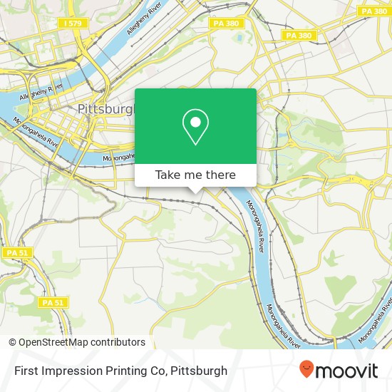 Mapa de First Impression Printing Co