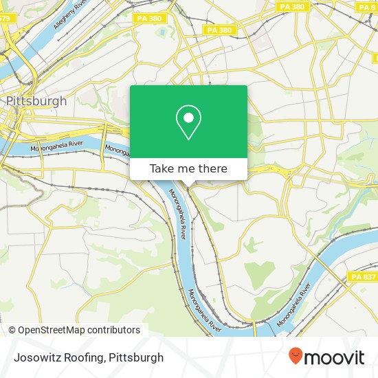 Josowitz Roofing map