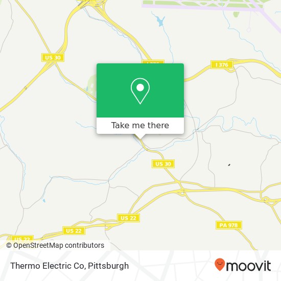 Mapa de Thermo Electric Co