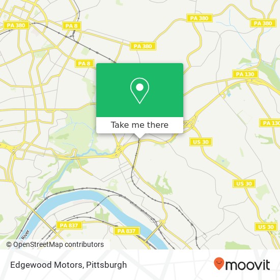 Edgewood Motors map