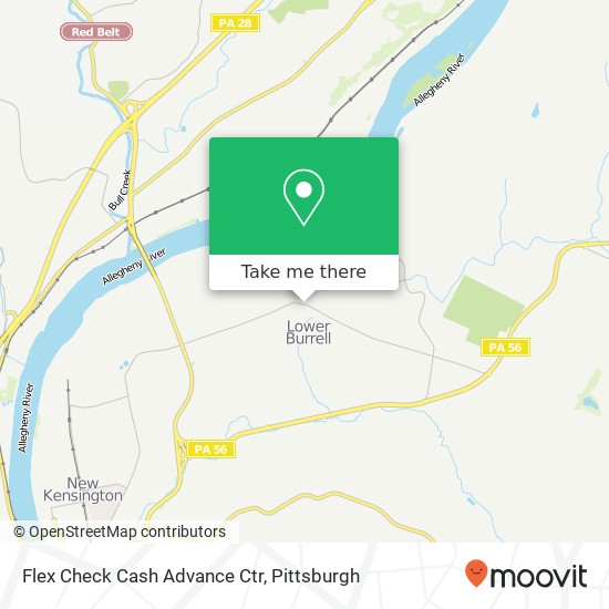Flex Check Cash Advance Ctr map
