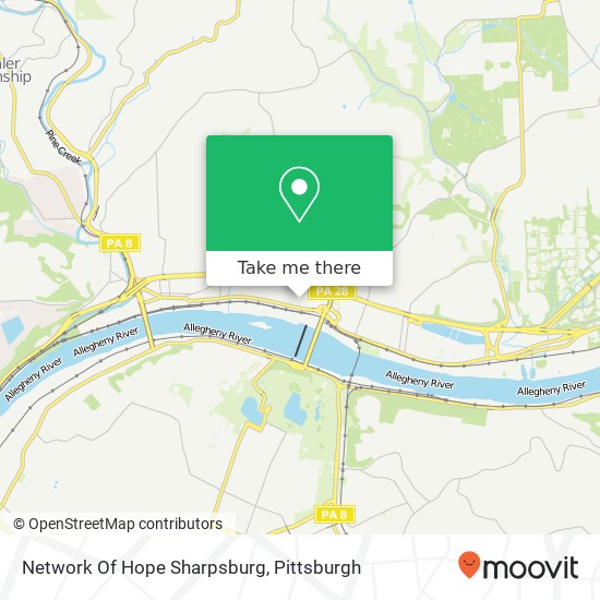 Network Of Hope Sharpsburg map