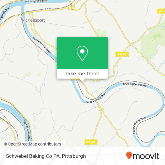 Mapa de Schwebel Baking Co PA