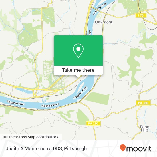 Mapa de Judith A Montemurro DDS