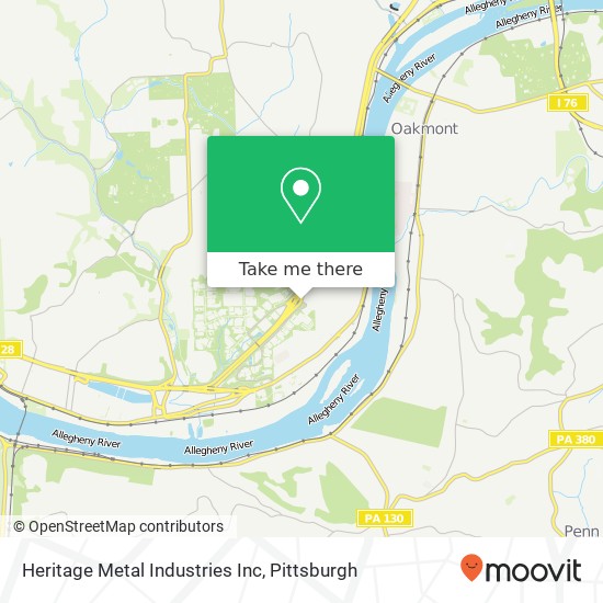 Heritage Metal Industries Inc map