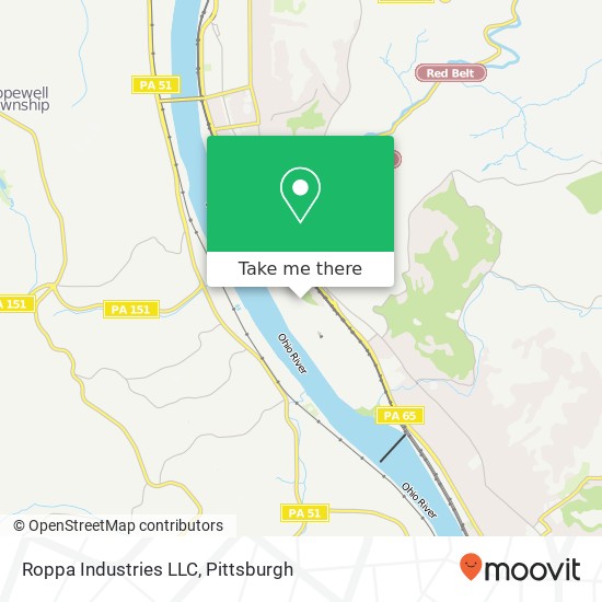 Mapa de Roppa Industries LLC