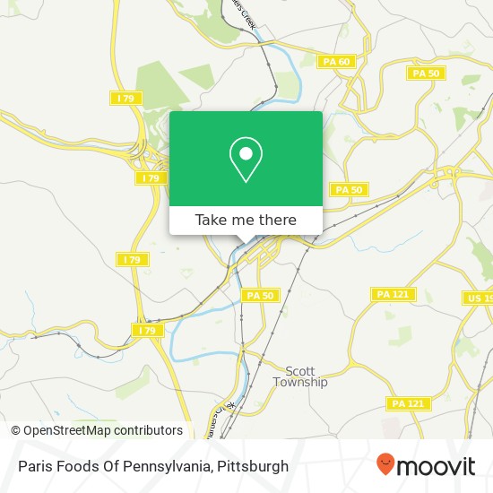 Mapa de Paris Foods Of Pennsylvania