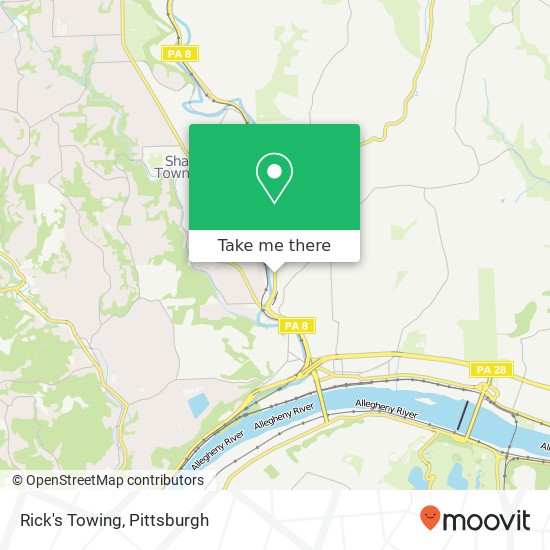 Mapa de Rick's Towing