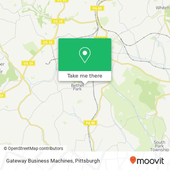 Mapa de Gateway Business Machines