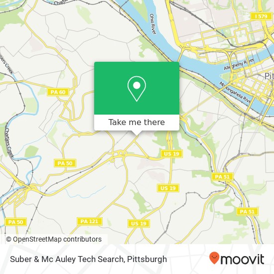 Suber & Mc Auley Tech Search map