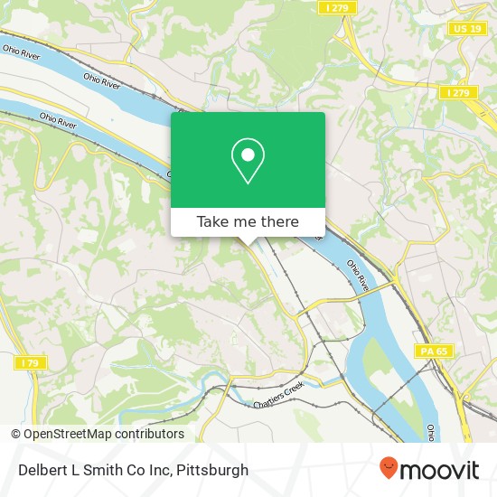 Delbert L Smith Co Inc map