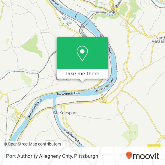 Port Authority Allegheny Cnty map