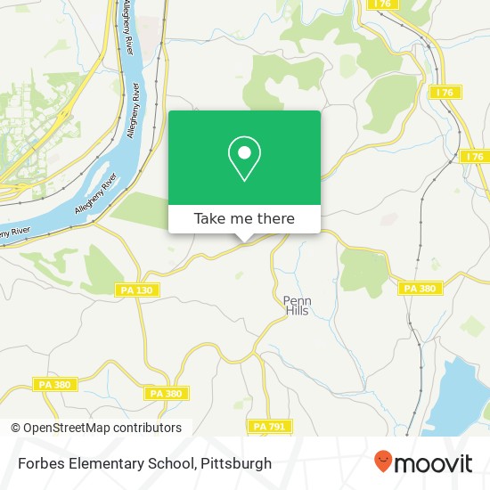 Mapa de Forbes Elementary School