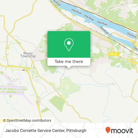 Jacobs Corvette Service Center map