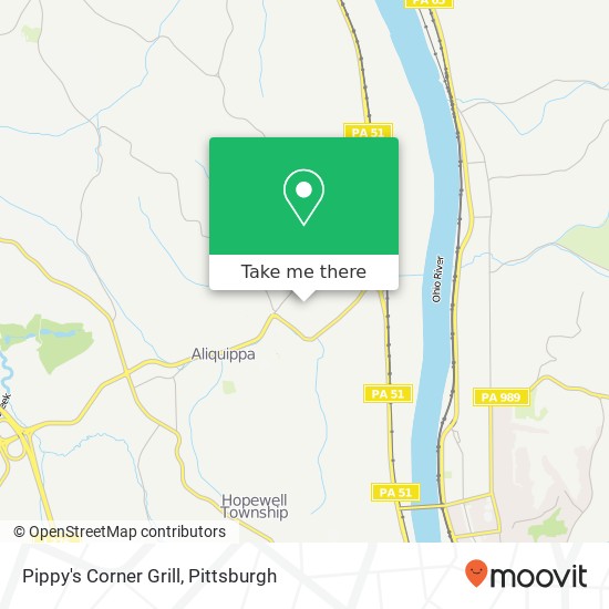 Pippy's Corner Grill map