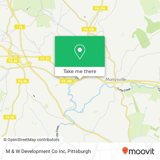 M & W Development Co Inc map