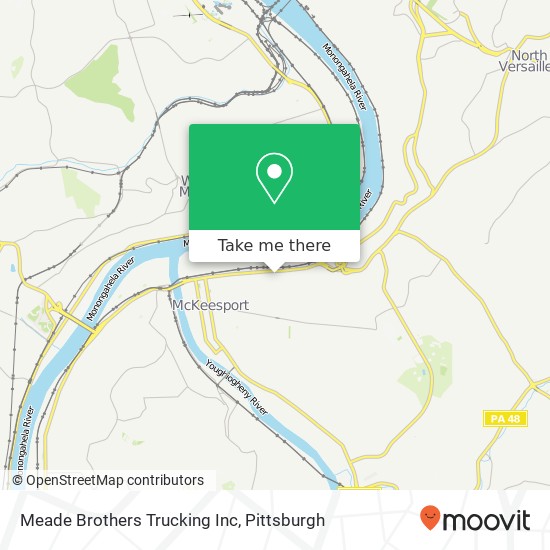 Mapa de Meade Brothers Trucking Inc