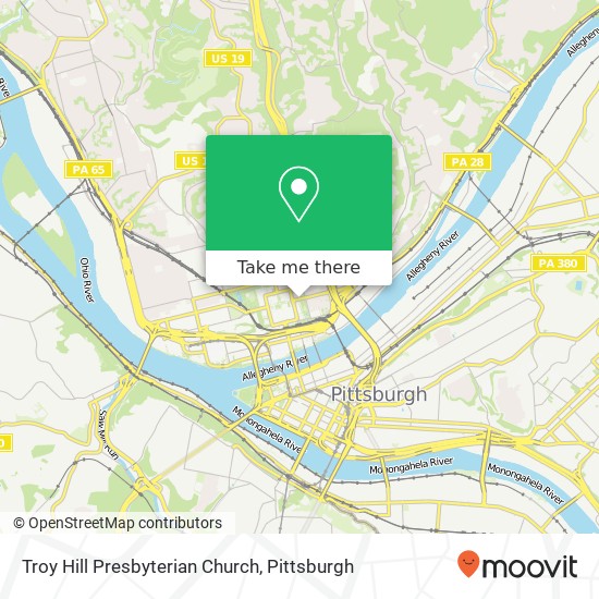 Troy Hill Presbyterian Church map