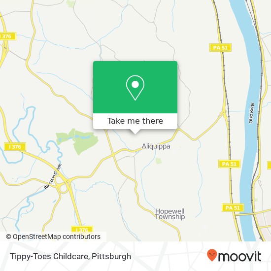 Mapa de Tippy-Toes Childcare