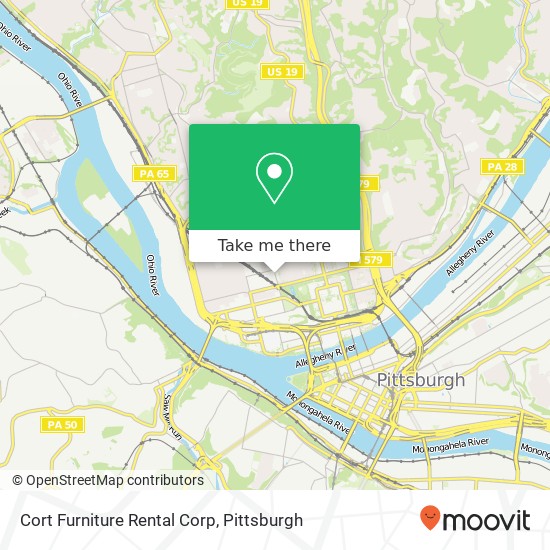 Cort Furniture Rental Corp map