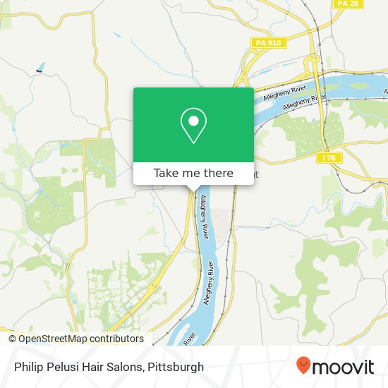 Mapa de Philip Pelusi Hair Salons