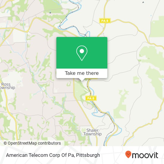 Mapa de American Telecom Corp Of Pa