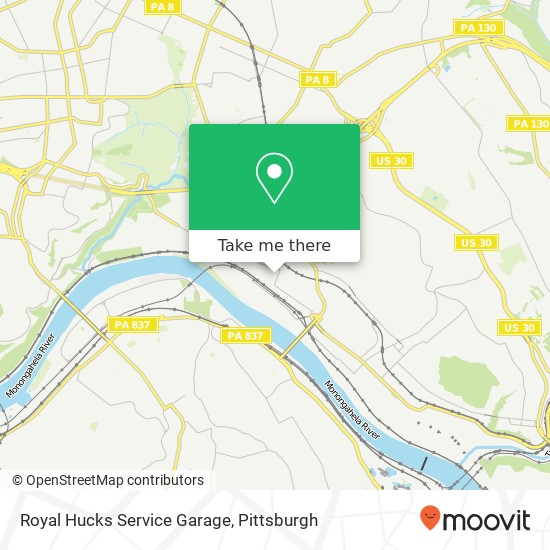 Mapa de Royal Hucks Service Garage