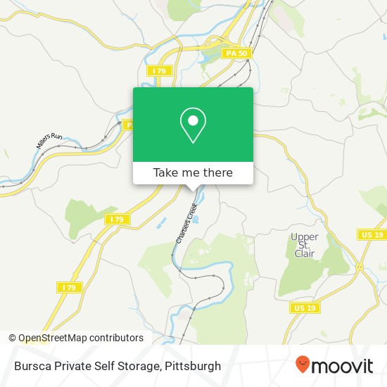 Bursca Private Self Storage map