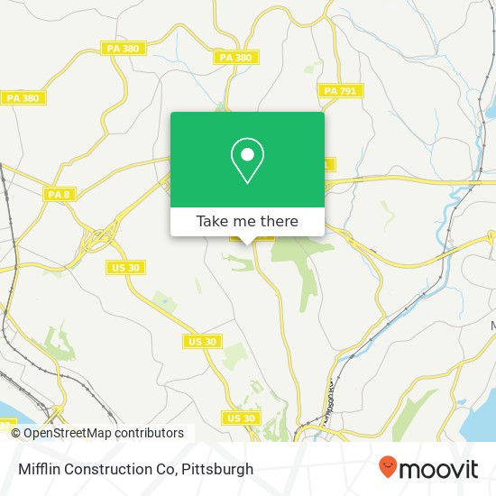 Mapa de Mifflin Construction Co