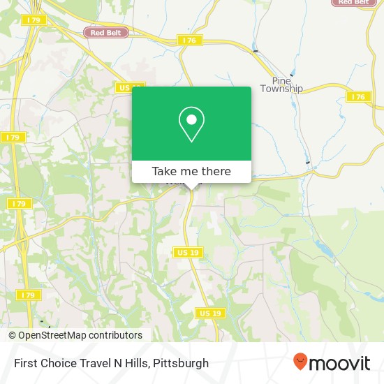 First Choice Travel N Hills map