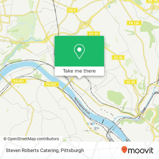 Steven Roberts Catering map