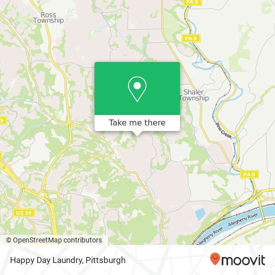 Happy Day Laundry map