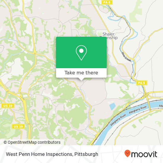 West Penn Home Inspections map