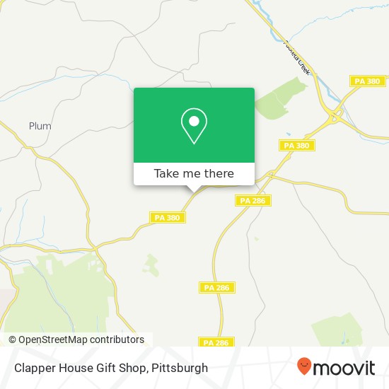 Clapper House Gift Shop map