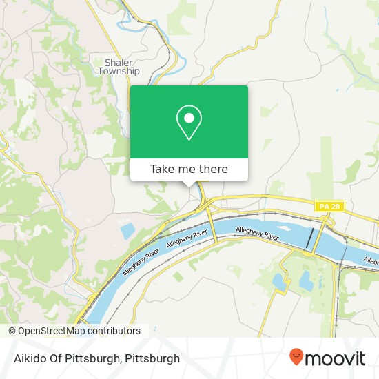 Mapa de Aikido Of Pittsburgh