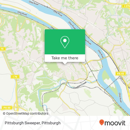 Mapa de Pittsburgh Sweeper