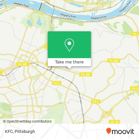 KFC map