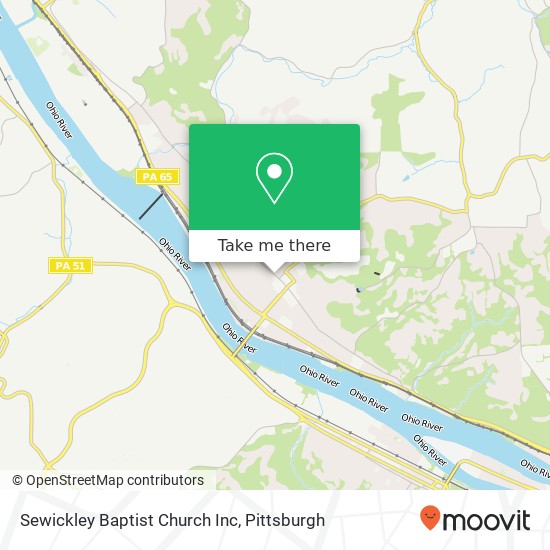 Sewickley Baptist Church Inc map