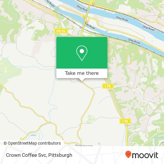 Crown Coffee Svc map