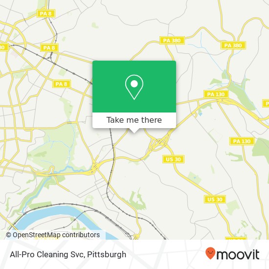 All-Pro Cleaning Svc map