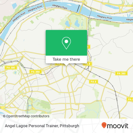 Mapa de Angel Lagoe Personal Trainer