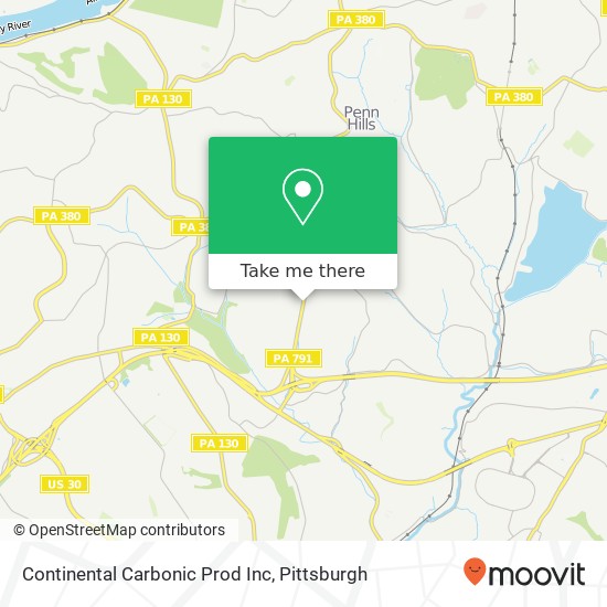 Continental Carbonic Prod Inc map