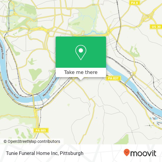 Tunie Funeral Home Inc map