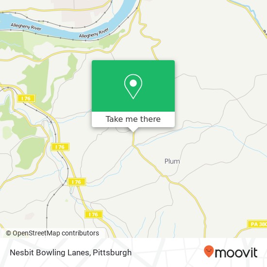 Mapa de Nesbit Bowling Lanes