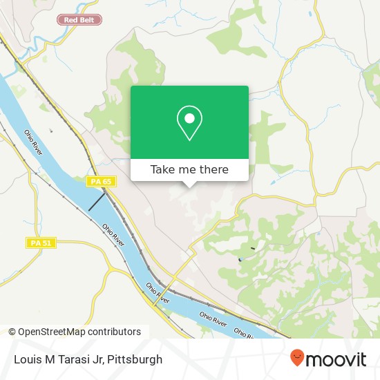 Louis M Tarasi Jr map