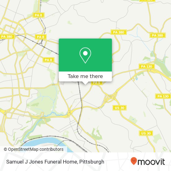 Samuel J Jones Funeral Home map