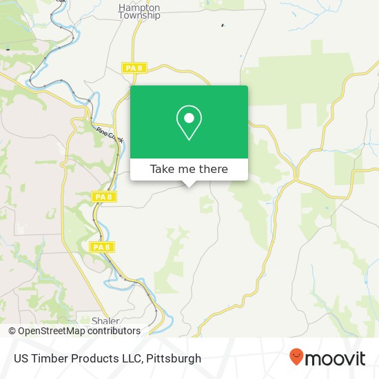 Mapa de US Timber Products LLC