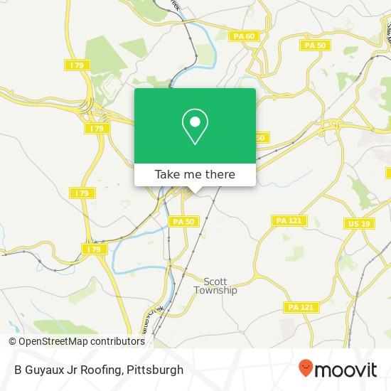 B Guyaux Jr Roofing map