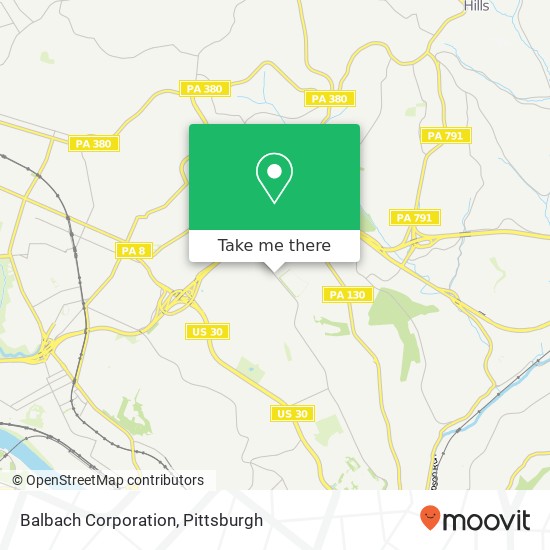 Mapa de Balbach Corporation
